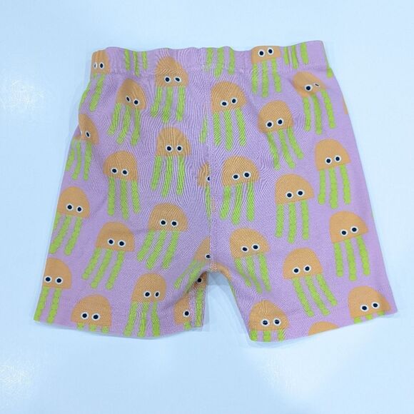 Hanna Andersson Green Pink Jellyfish Short John Organic Cotton Pajamas 120 6 7 - Picture 6 of 8